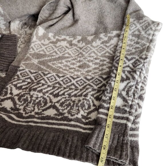 Abercrombie & Fitch‎ Aztec Southwestern Open Cardigan Sweater Womens sz M - Picture 11 of 12